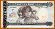 5 Nakfa "ERYTHREE"   24 Mai  1997 UNC  Ble 26 - Eritrea