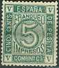 ES117-L2235.España.Spain.  Espagne.CIFRAS  Y AMADEO.1872. (Ed 117*).con Charnela.MAGNIFICO - Ongebruikt