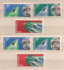 POLAND 1963 MIX 2nd TEAM MANNED SPACE FLIGHTS & VISIT 2sets MNH - Unused Stamps