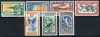 Greece C8-14 Mint Hinged Airmail Set From 1933 - Ungebraucht