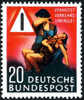 Germany 694 Mint Hinged Prevent Traffic Accidents From 1953 - Nuevos