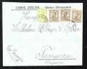 Romania 1912 Cover From Slatina To Temesvar Nice Franking Ferdinand 4 Stamps !! - Briefe U. Dokumente