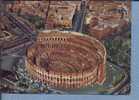 S224 ROMA IL COLOSSEO VEDUTA AEREA AUTO D'EPOCA Vg - Kolosseum