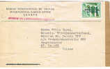 Frontal  De Paqueteria, Suiza,  Sello De Servicio,Division De Information Publique, - Automatic Stamps