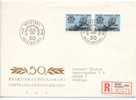 Finland Registered FDC 13-9-1968  With Cachet Sent To Sweden - FDC