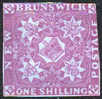 New Brunswick #4 Mint No Gum 1sh From 1851 W/APS Certificate - Neufs