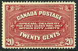 Canada E2 Mint Hinged 20c Special Delivery From 1922 - Exprès