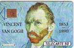 -*- VINCENT VAN GOGH 50U SO3 04.90 A + 5 N° LASERS SUR 4 N° PE N° A 06904 ETAT COURANT - 1990