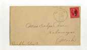 -  ETATS UNIS 1847/99 . AFFRANCHISSEMENT SIMPLE SUR ENVELOPPE DE 1898  . CIRCULATION INTERIEURE - Covers & Documents