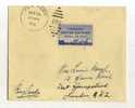 -  ETATS UNIS 1941/50 . AFFRANCHISSEMENT SIMPLE SUR ENVELOPPE   DE 1946 POUR L'ANGLETERRE - Covers & Documents