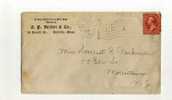 -  ETATS UNIS 1900/20 . AFFRANCHISSEMENT SIMPLE SUR ENVELOPPE DE 1902 . CIRCULATION INTERIEURE - Cartas & Documentos