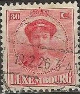 LUXEMBOURG 1921 Grand Duchess Charlotte - 30c. - Red FU - 1921-27 Charlotte De Frente