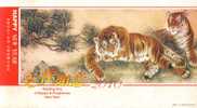 Endangered Species Tiger  ,     Prepaid Card  , Postal Stationery - Rinocerontes