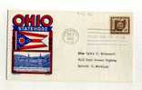 -  ETATS UNIS FDC 1951/60 . OHIO SESQUICENTENNIAL  . CACHET 1er JOUR CHLLICOTHE 2/3/53 - 1951-1960