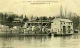 02-- VIC-sur- AISNE-- GRUE MAUDUIT(Paris) Et HALLE Des PORTEURS- Compagnie Navigation H.P.L.M-(THEME : CANAL-PENICHE) - Vic Sur Aisne