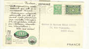 Tunisie 1951 - Carte Ionyl Tunis Carthage - Briefe U. Dokumente