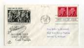 -  ETATS UNIS FDC 1951/60 . REGULAR POSTAGE OF 1954 . CACHET 1er JOUR SAINT LOUIS 22/10/54 - 1951-1960