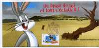 1ER JOUR CARTE MAXIMUM  LOONEY TUNES FETE DU TIMBRE 2009  CHAT KATZE CAT CANARD  LAPIN - Bandes Dessinées