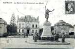 CPM - La Mairie Et Le Monument Aux Morts - ( Reproduction De CPA ) - Arpajon