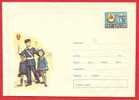 ROMANIA Postal Stationery Cover 1969.  Flagged Before Steer Left. Danger Of Accidents - Ongevallen & Veiligheid Op De Weg