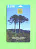 CHILE - Chip Phonecard/Araucaria Pine Tree - Chile