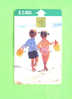 CHILE - Chip Phonecard/Children On Beach - Cile