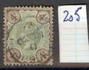 SG 205 4d Green & Brown Cat £13 - Used Stamps