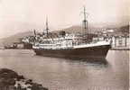 Bastia Le Bateau Paquebot " Sampiero Corso" , Ed Miramont En 1954 - Bastia