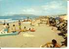 Marina Di Ronchi (Massa): Spiaggia. Cartolina Viaggiata 1971 (animata, Ombrelloni) - Massa