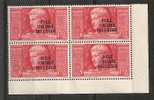 1938 EGEO AUGUSTO QUARTINA 5 LIRE LUSSO MNH ** - VR6480 - Egeo