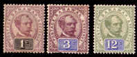 SARAWAK 1888 VALUES TO 12c SG8, 10 & 16 MOUNTED MINT Cat £33.50 - Sarawak (...-1963)