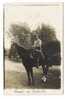 VAL  D´ OISE  /  DEUIL  ?  ?  ? /  CHEVAL  DE  BATAILLE  ( Militaire , Vers 1910 ) /  CARTE-PHOTO , Tirage Argentique - Deuil La Barre