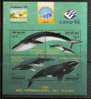 WHALES - URUGUAY - 1998  Souvenir Sheet - MINT (NH) - Ballenas
