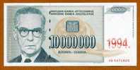 10 MILLIONS De Dinars " Yougoslavie "     1994  UNC  Bc152 - Joegoslavië