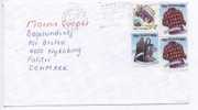 New Zealand Cover Sent To Denmark 10-10-1994 - Lettres & Documents