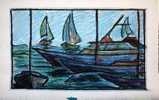 Etienne Petreto :Bateaux - Pastel