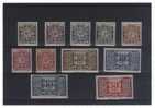 MONACO   TIMBRES  TAXE     Du  N°  29/38A - Taxe