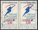 France 1991 Winter Olympic Games Albertville  Olympic Torch Relay (pair) - Hiver 1992: Albertville