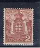 MC+ Monaco 1924 Mi 74 Mng Wappen - Unused Stamps