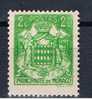 MC+ Monaco 1937 Mi 144 Mng Wappen - Unused Stamps