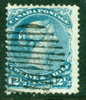 1868 12 And A Half Cent Large Queen  #28 - Oblitérés