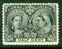 1897 Half Cent Queen Victoria JUbilee  #50 Mint No Gum - Used Stamps