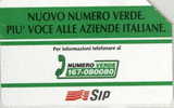 # ITALY 342 Nuovo Numero Verde Piu... (31.12.95) 10000   Tres Bon Etat - Autres & Non Classés