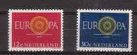 Nederland 1960 Nvph Nr 745-746, Mi Nr 753 + 754 , Met Lichte Plakresten, Europa, Cept - Nuovi