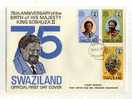 -  SWAZILAND 1968.... FDC  75° ANNIVERSARY  1974 . 1er JOUR - Swaziland (1968-...)