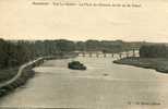 AUXONNE- VUE LA SAONE - LE PONT DU CHEMIN DE FER ET DU CANAL - Auxonne