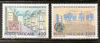 CITTA DEL VATICANO - 1987 Musée Philatelique Et Numismatique - Yvert # 815/816 - MINT (NH) - Unused Stamps