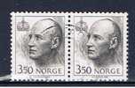 N Norwegen 1993 Mi 1117 Königsporträt (Paar) - Used Stamps