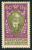 Liechtenstein #85 Mint Hinged 60rp From 1928 - Neufs