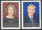 Liechtenstein #967-68 XF Mint Never Hinged Set From 1991 - Unused Stamps